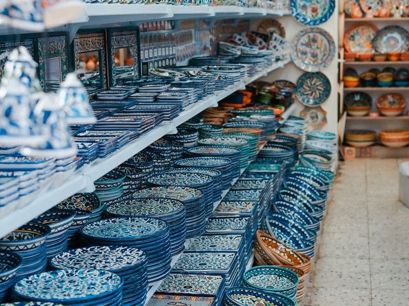blue pottery